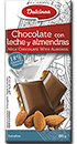 Tableta Chocolate con Leche Almendras Dulcinea